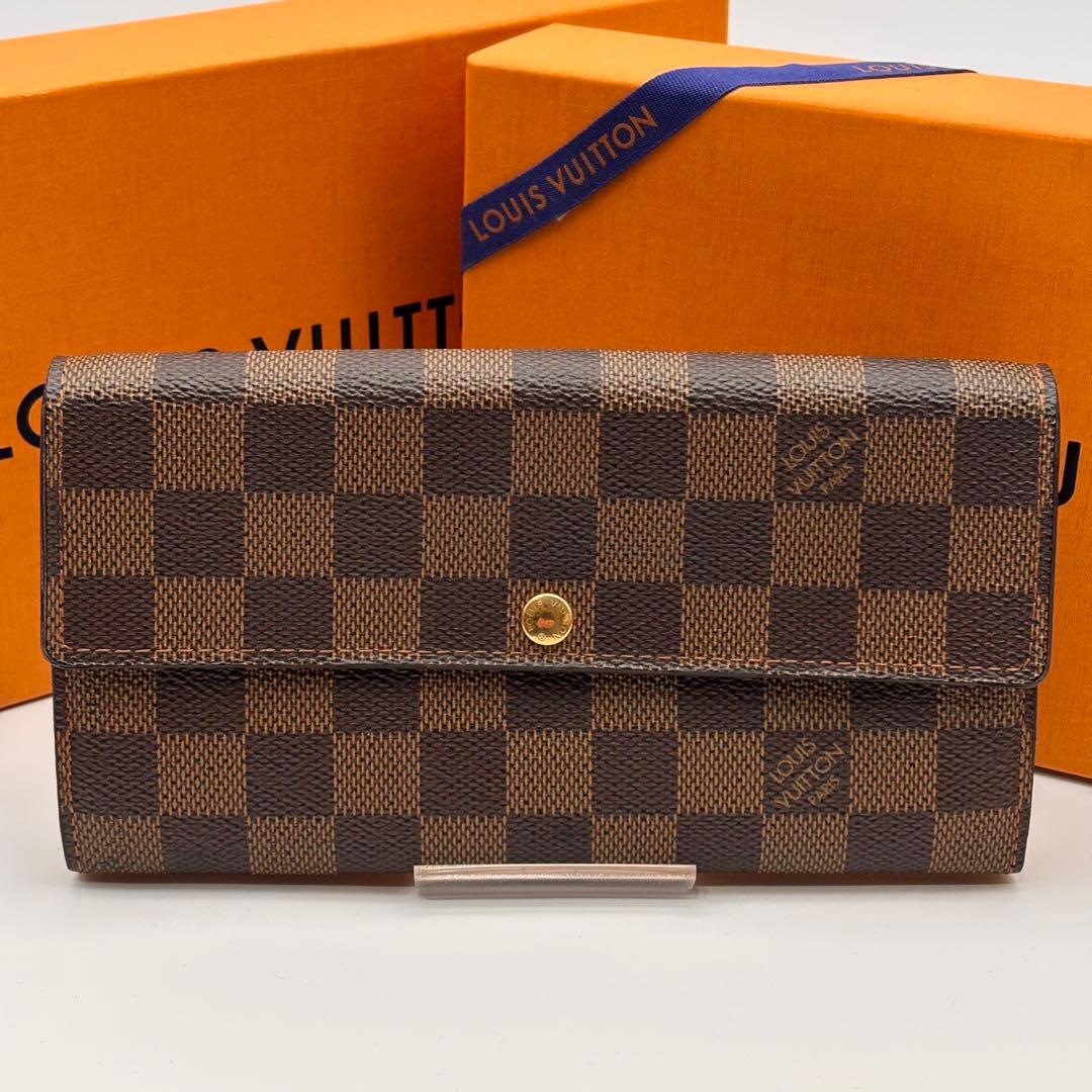 【鑑定済み】ルイヴィトン✨ダミエ✨長財布✨ポルトフォイユサラ 2つ折り財布