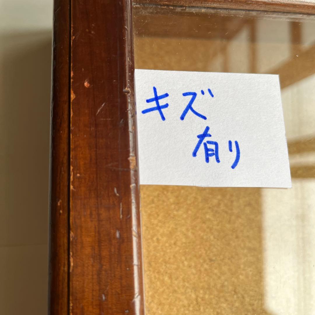 ショーケース　ガラスケース　木製コレクションケース鍵付き