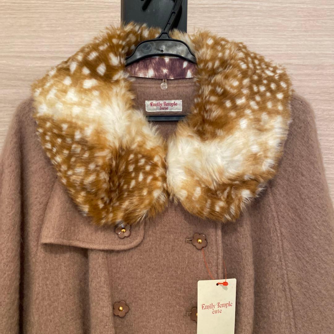 Emily Temple cute / バンビForestモヘアケープ コート