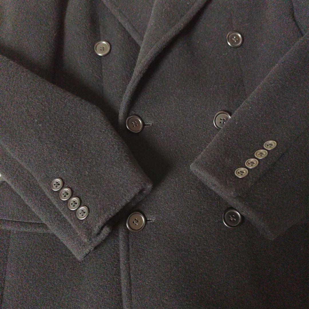 【美品】ラルフローレン　ダブルブレスト　ウールコート　9号　ブラック