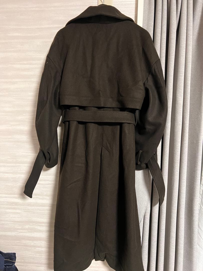 UNITED TOKYO スタンドカラーロングコート　BROWN SIZE2