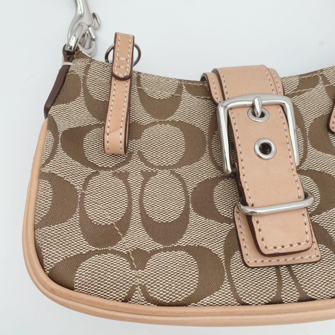美品 COACH ソーホー y2k アクセサリーポーチ シグネチャワンショルダー