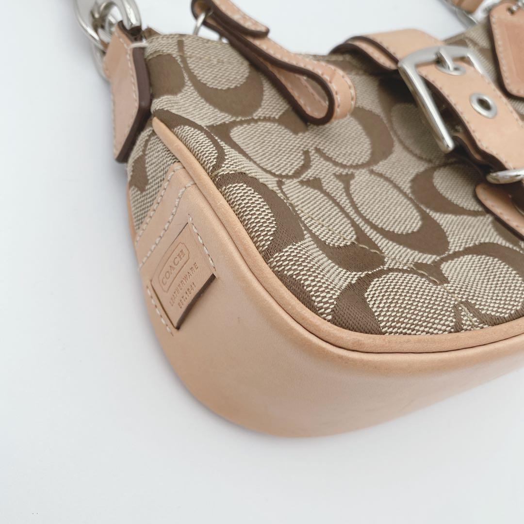 美品 COACH ソーホー y2k アクセサリーポーチ シグネチャワンショルダー