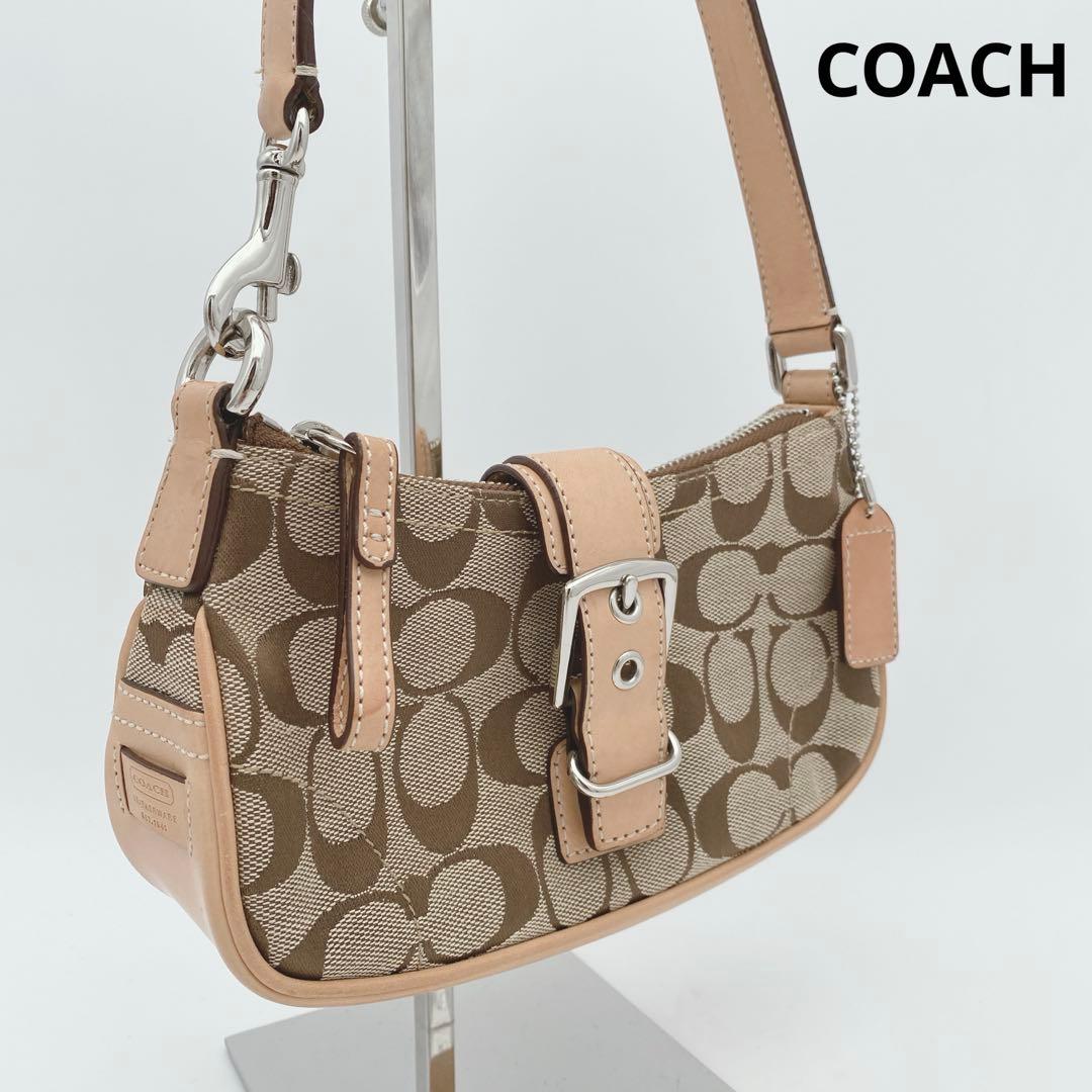 美品 COACH ソーホー y2k アクセサリーポーチ シグネチャワンショルダー