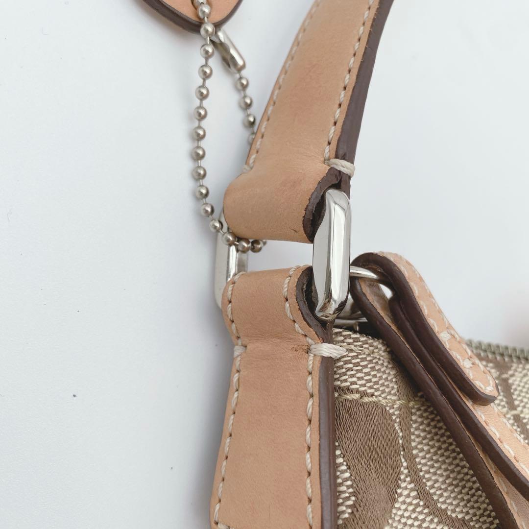 美品 COACH ソーホー y2k アクセサリーポーチ シグネチャワンショルダー