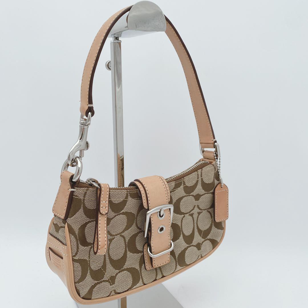 美品 COACH ソーホー y2k アクセサリーポーチ シグネチャワンショルダー