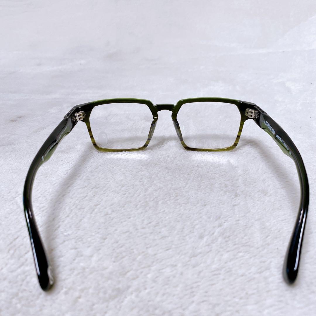 希少　A BATHING APE エイプ　伊達メガネ　サングラス　グリーン　ロゴ