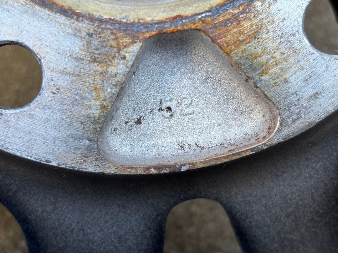 15インチ ブラック/シルバー ホイール 4本セット　6J 114.3