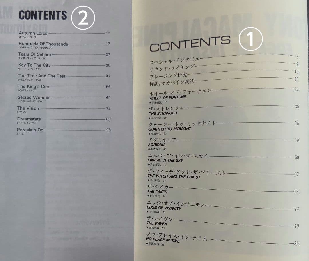 トニー・マカパイン 楽譜 Tony Macalpine スコア ヤングギター