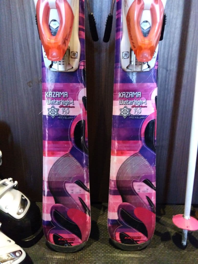 KAZAMA/学生・レディース用/スキーセット/メンテ・WAX済み✔