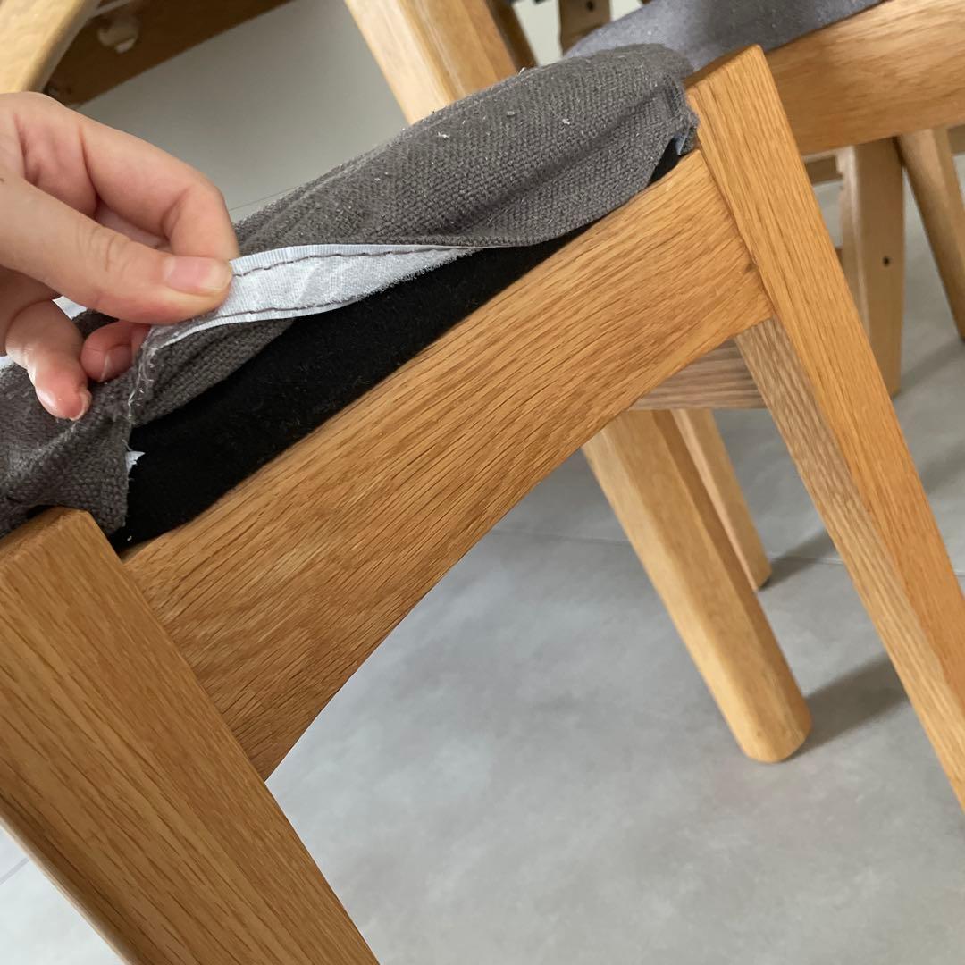 ウニコ unico ダイニングベンチ 木製フレーム グレー