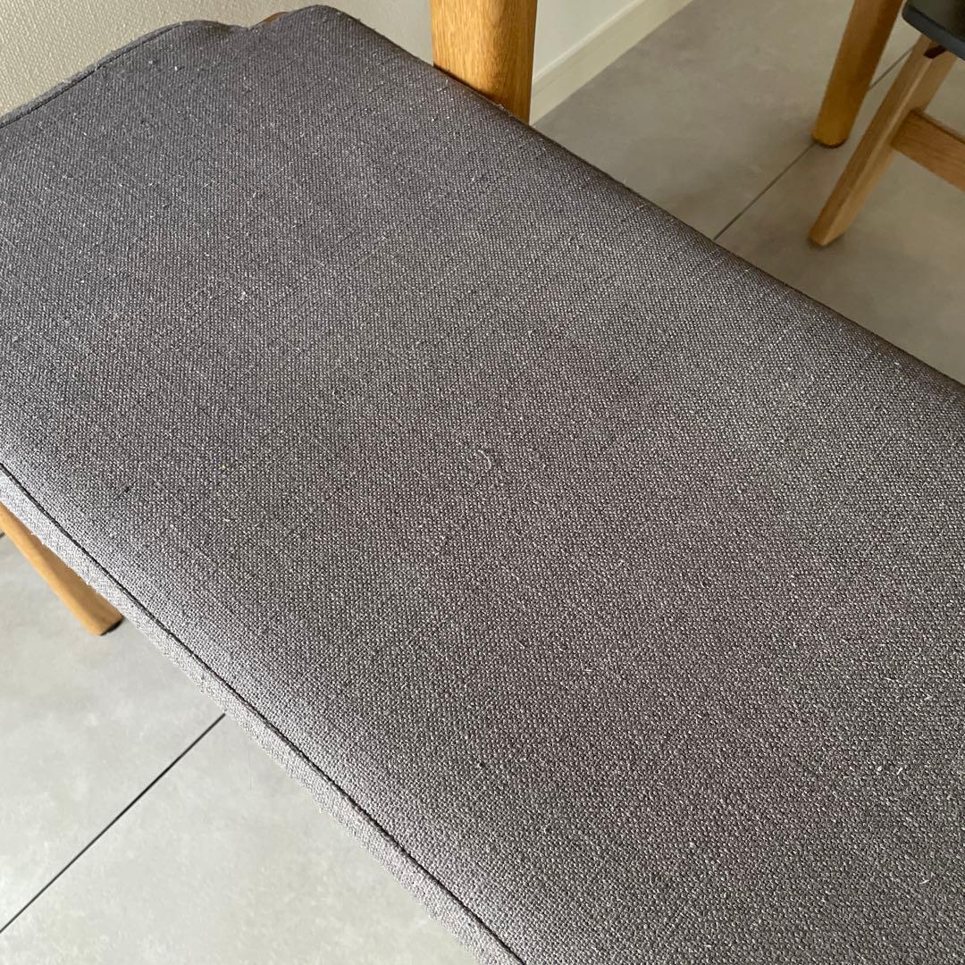 ウニコ unico ダイニングベンチ 木製フレーム グレー