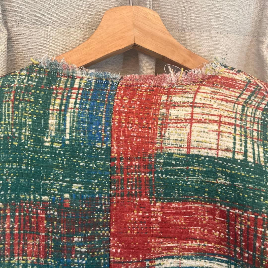 ジャケット・アウター AMERI LADY LIKE PRINT TWEEDS JACKET