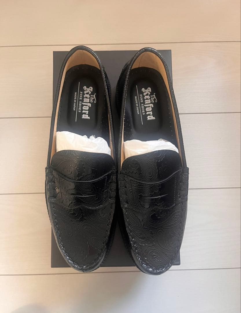 新品未使用 ケンフォード ペイズリー ローファー 26.5