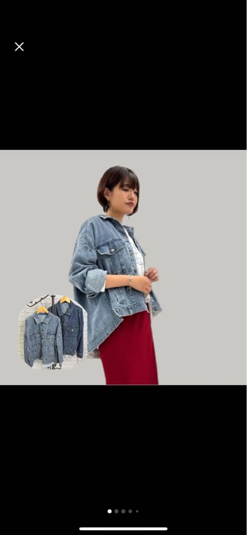 【新品】　ayane アヤン　リネン混デニムジャケット