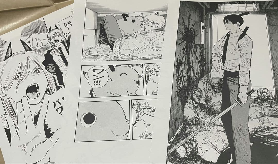 チェンソーマン　書店用原稿レプリカ5枚セット　TSUTAYAキャンペーン当選品