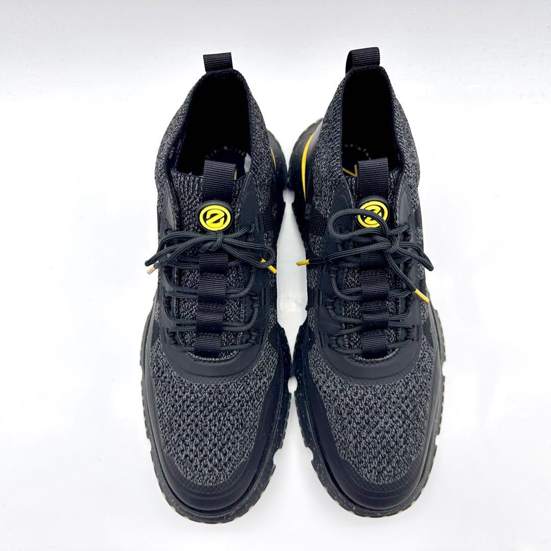 コールハーン ゼログランド スティッチライト ブーツ WP ブラック イエロー