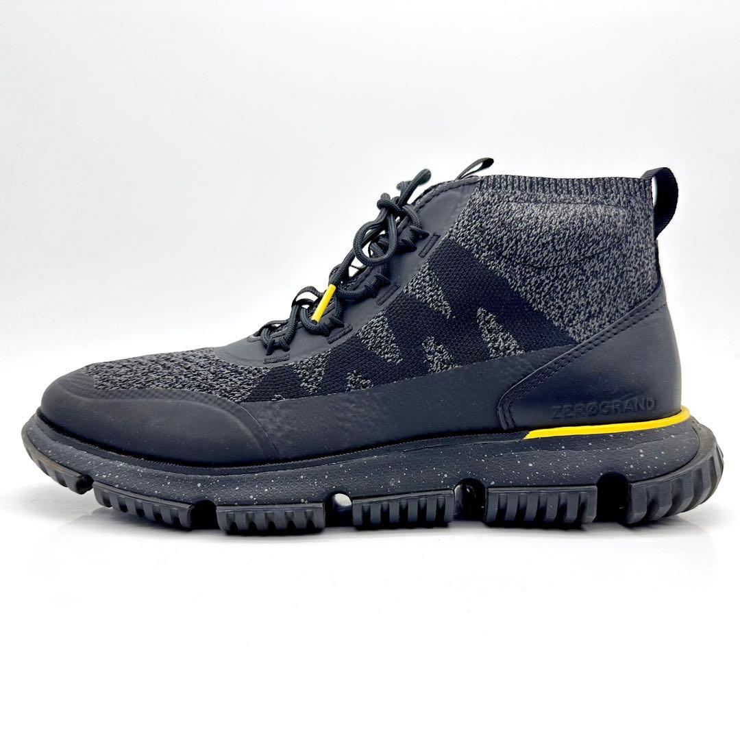 コールハーン ゼログランド スティッチライト ブーツ WP ブラック イエロー