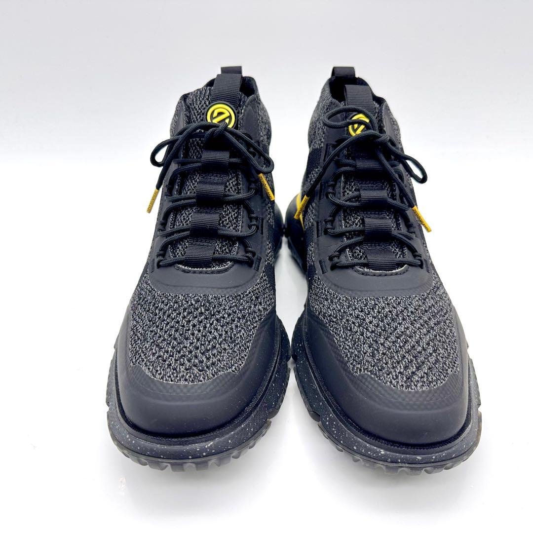 コールハーン ゼログランド スティッチライト ブーツ WP ブラック イエロー