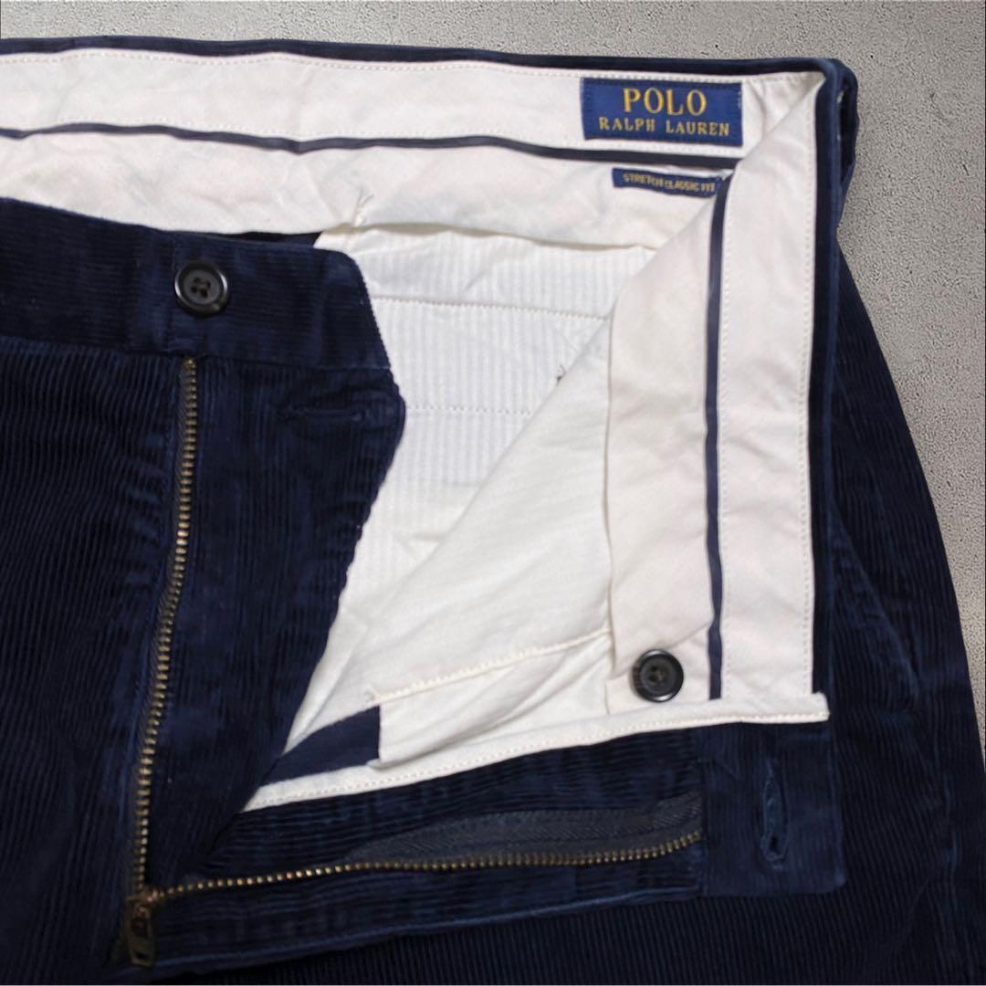 ポロラルフローレン 太畝コーデュロイパンツネイビー36/32クラシックフィット