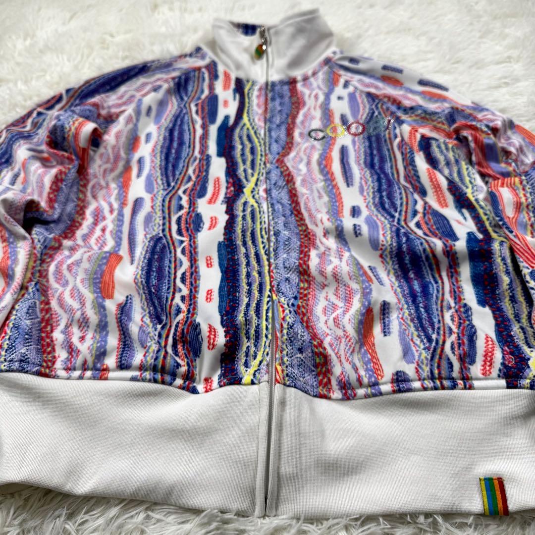 希少✨COOGI トラックジャケット　マルチカラー　ラインストーン　L