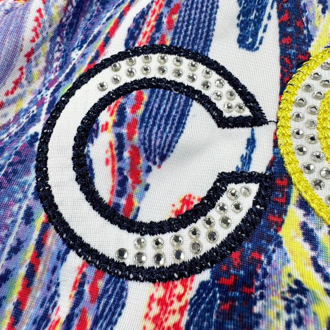 希少✨COOGI トラックジャケット　マルチカラー　ラインストーン　L