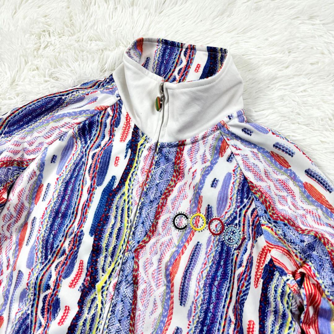 希少✨COOGI トラックジャケット　マルチカラー　ラインストーン　L