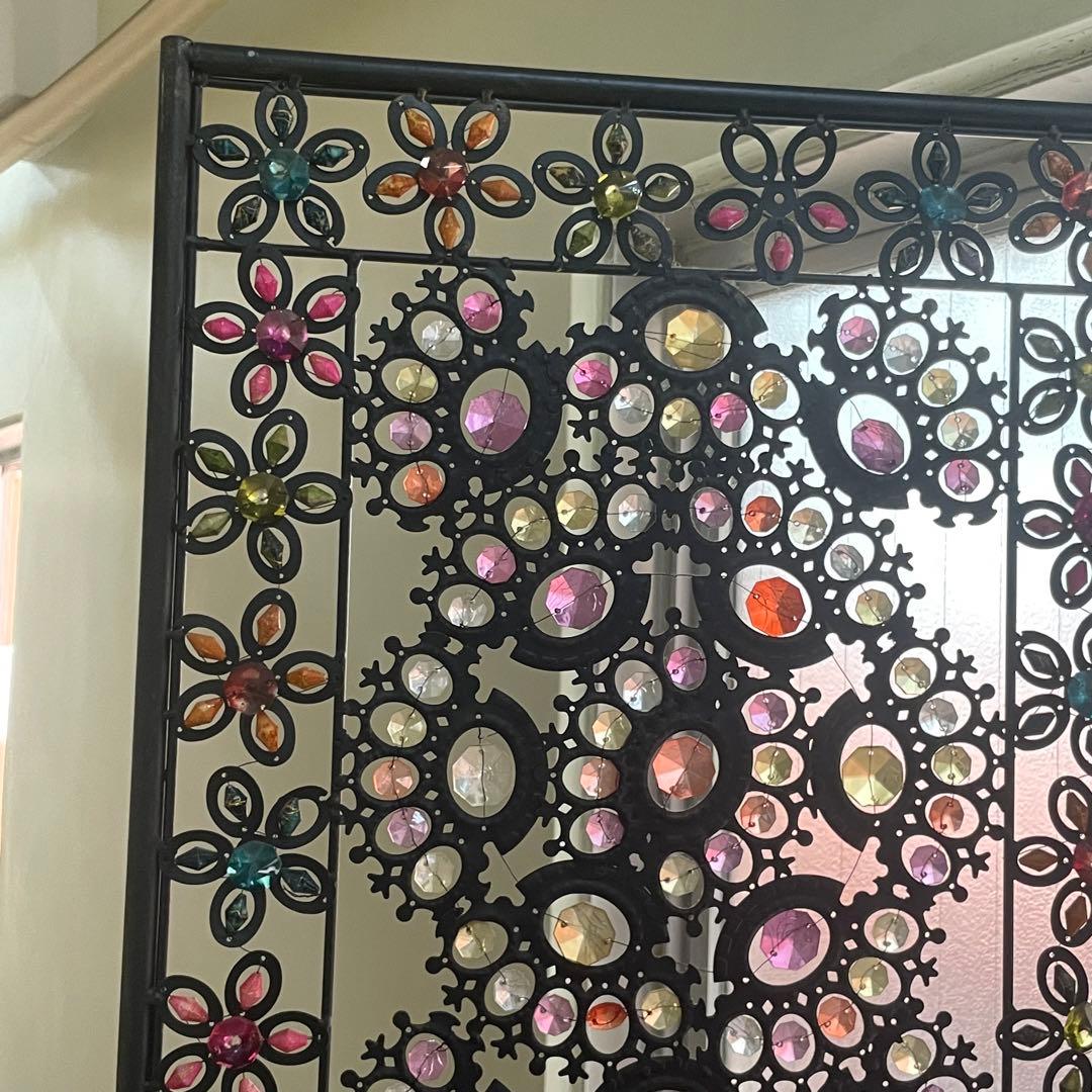 W*能様 最終お値下げ　アジアン雑貨　カラフルなビーズ　パーテーション　送料込み