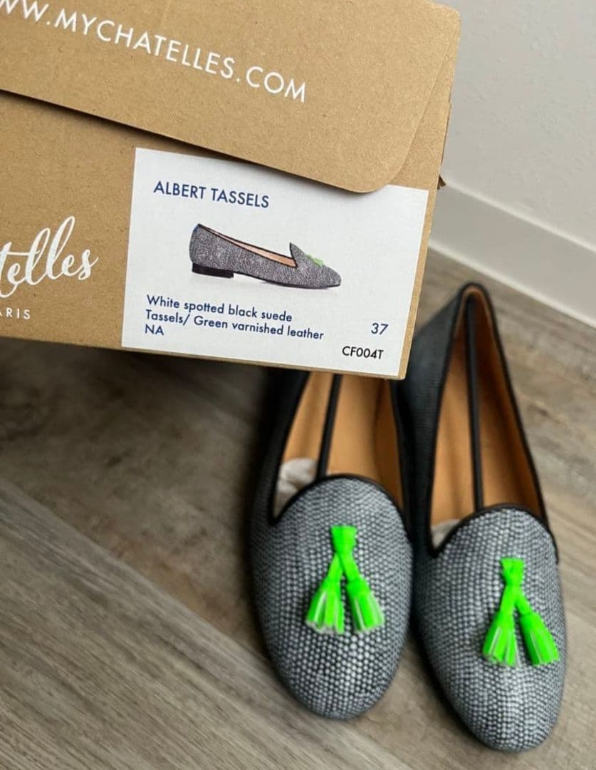 Chatelles シャテル タッセル ローファー 37フラットシューズ