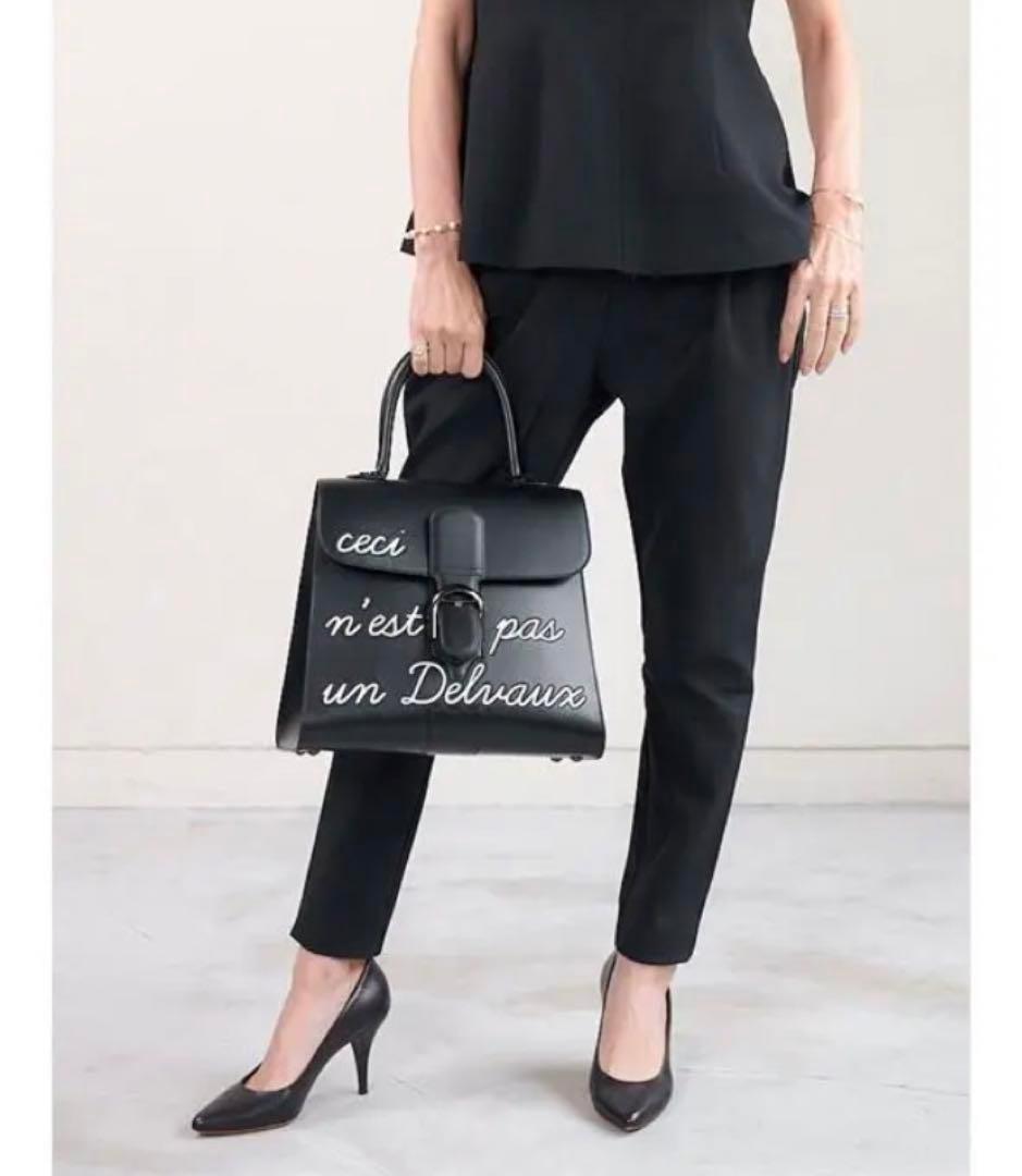 fete madison パンツ　美脚　マディソン　テーパードパンツ　ブラック