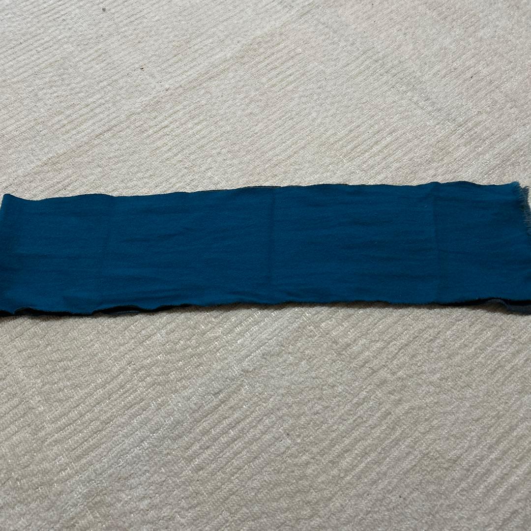 GUCCI ダークグレー ブルー マフラー