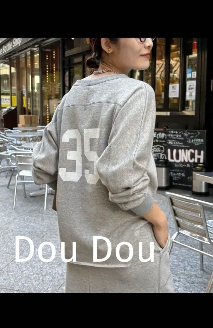 【DouDou】 裏毛ナンバリング セットアップ