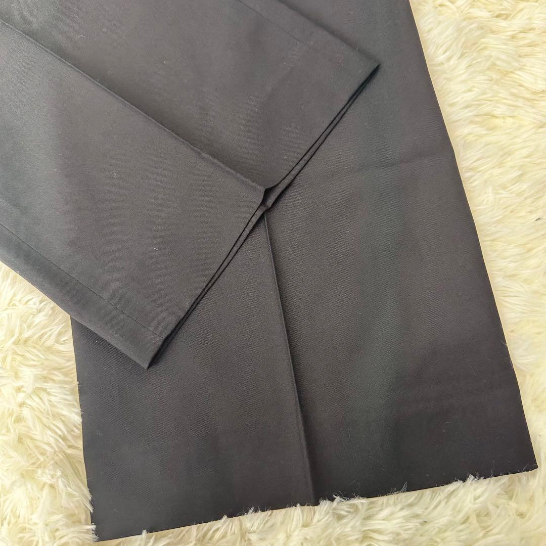 【極美品】CHANEL シャネル　センタープレス　ワイドパンツ　黒　36