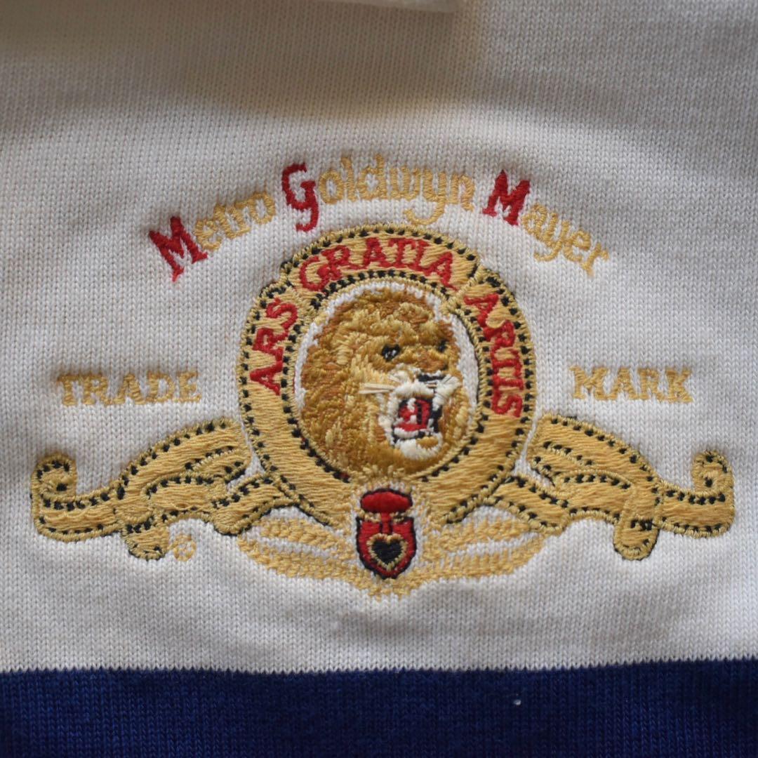 80s デッドストックCanterbury × MGM 刺繍ラガーシャツ 38