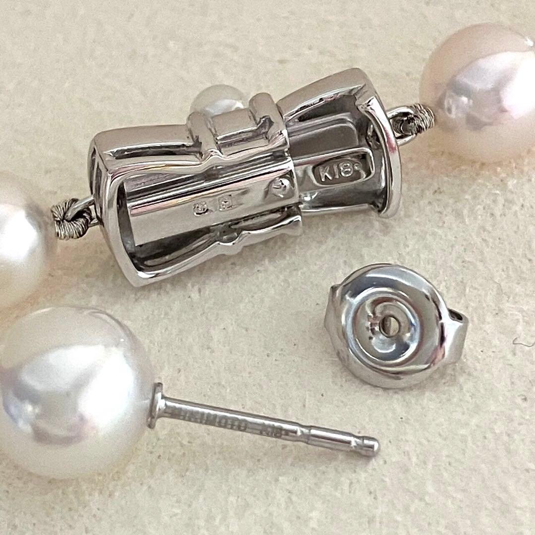 ミキモト MIKIMOTO エトレンヌ パール ネックレス ピアス セット