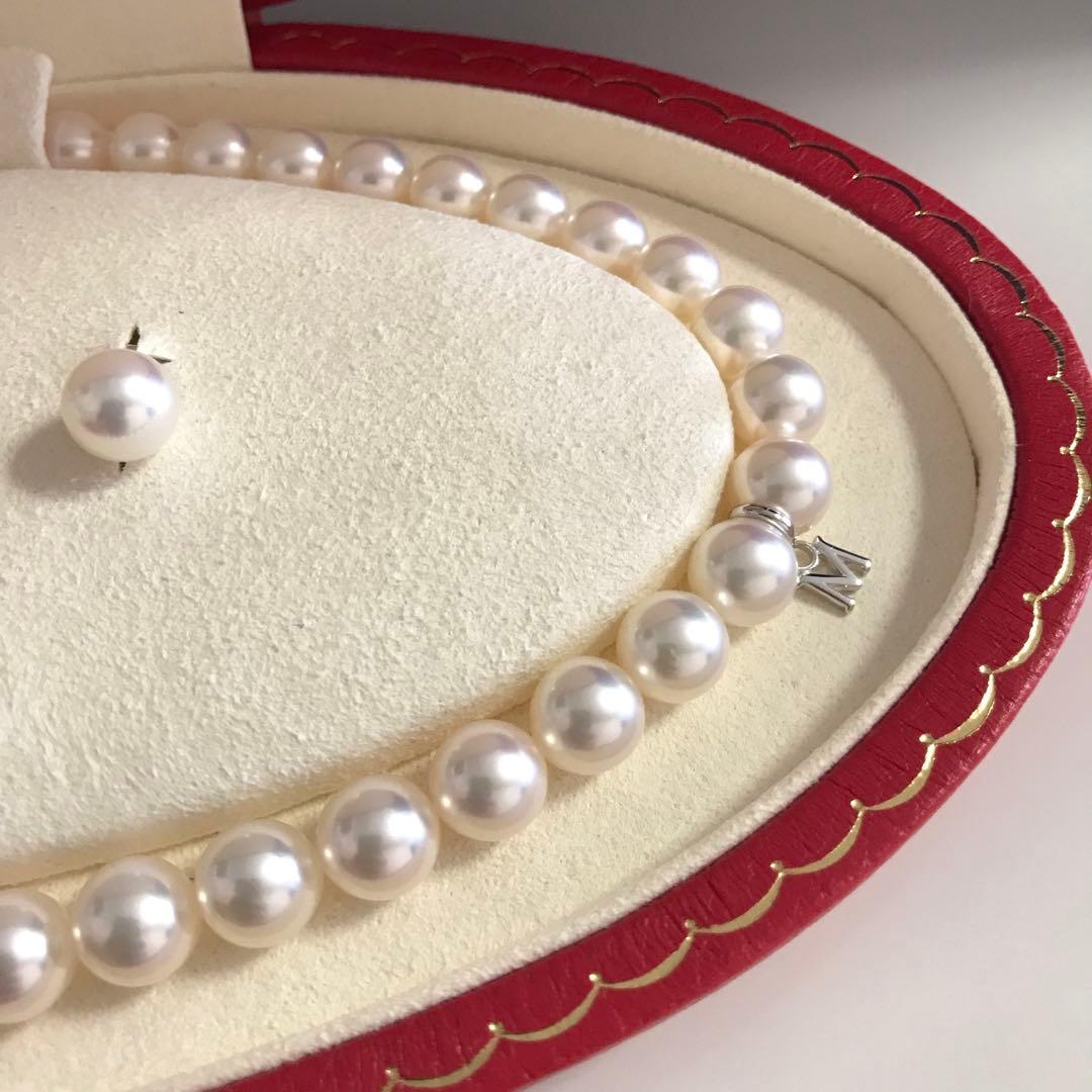 ミキモト MIKIMOTO エトレンヌ パール ネックレス ピアス セット