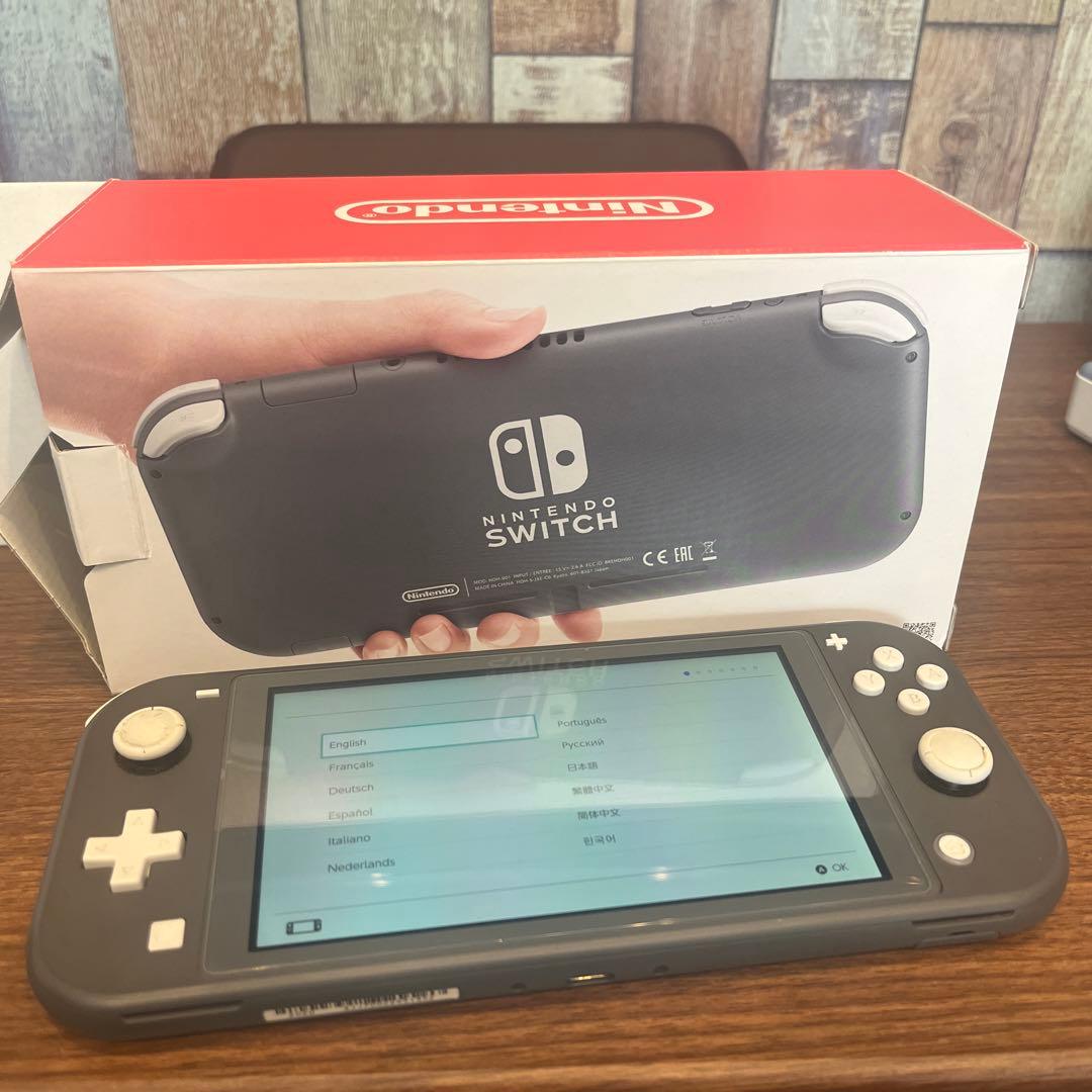 Nintendo Switch Lite グレー 専用ケース付き