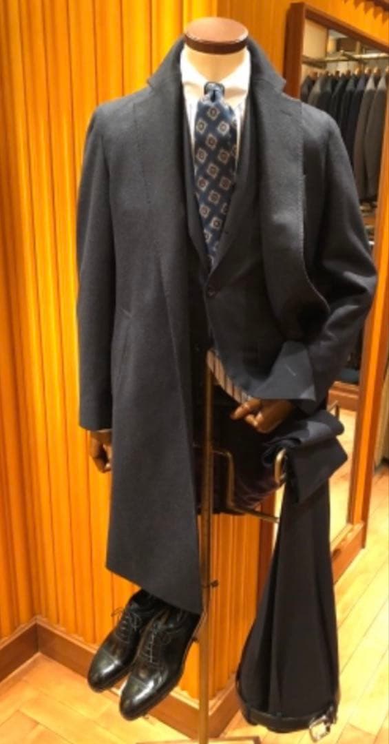 BEAMSF スポルベリーノ　チェスターコート ネイビー 48 L 希少