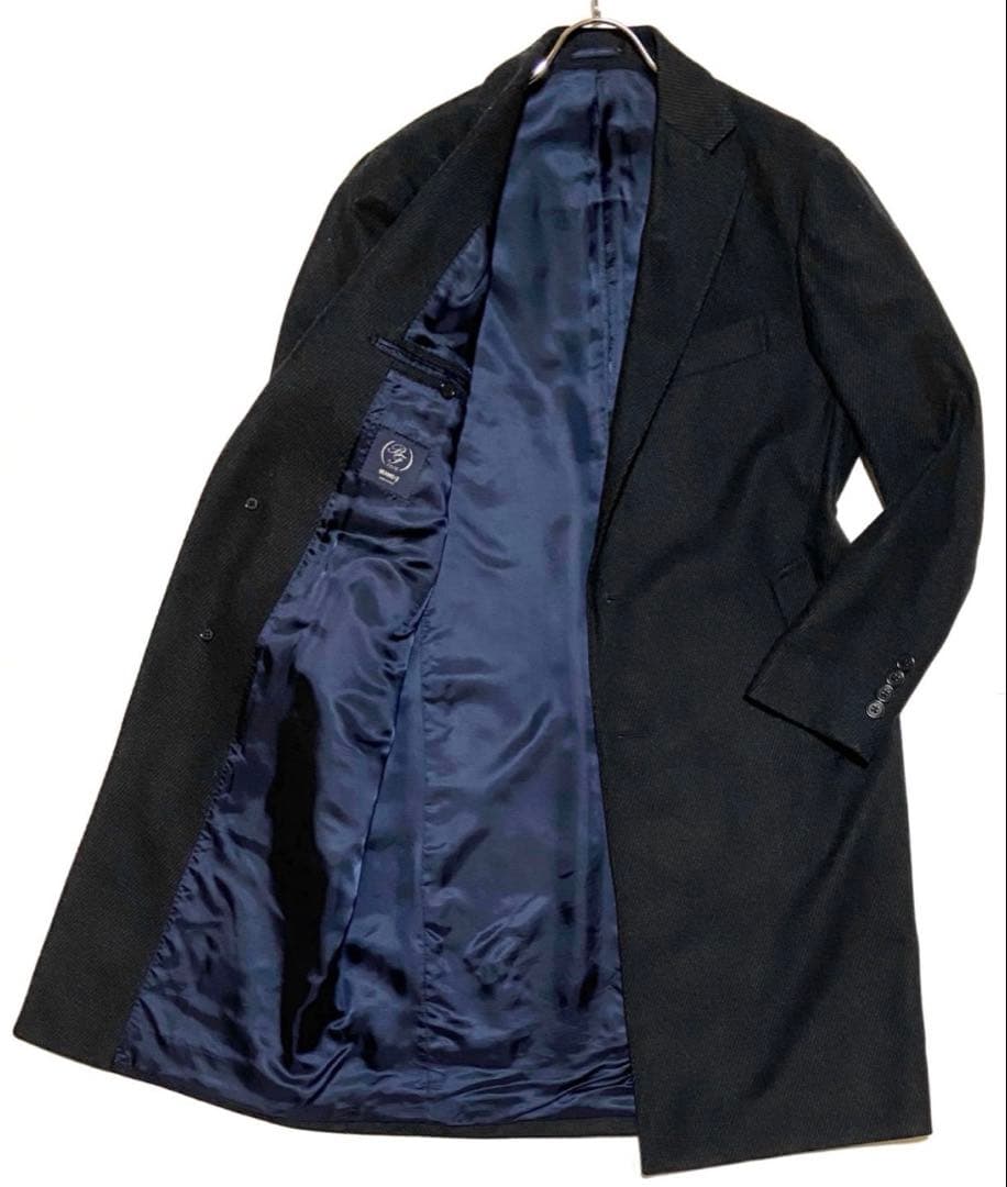 BEAMSF スポルベリーノ　チェスターコート ネイビー 48 L 希少