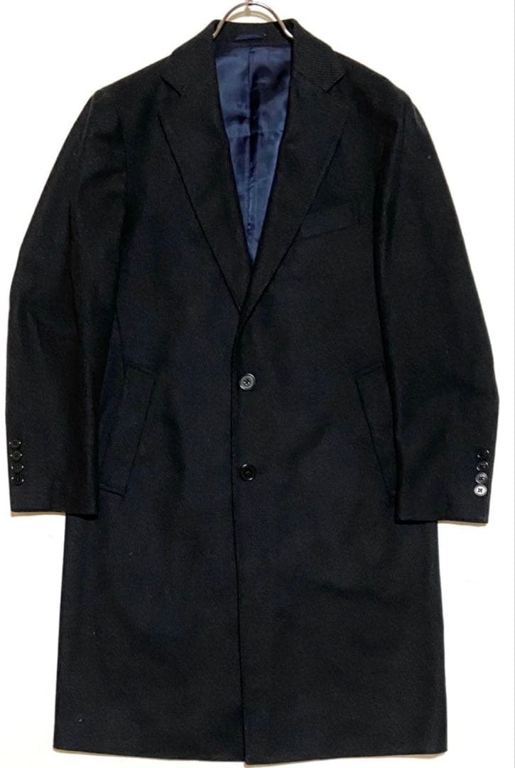 BEAMSF スポルベリーノ　チェスターコート ネイビー 48 L 希少