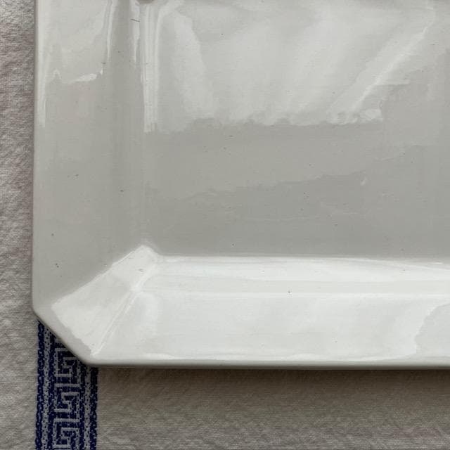 レア◆美品リュネヴィルオクトゴナルレクタングル皿＃ショワジールロワレリーフジアン