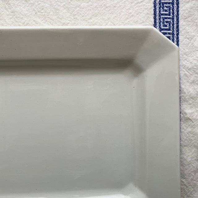 レア◆美品リュネヴィルオクトゴナルレクタングル皿＃ショワジールロワレリーフジアン