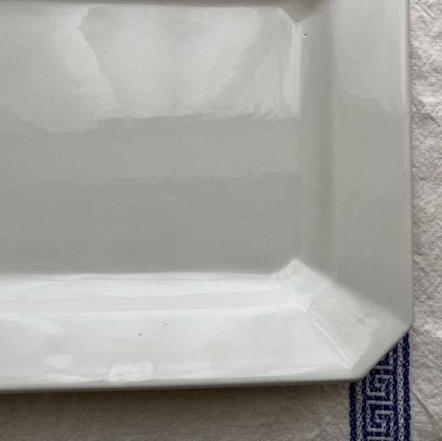 レア◆美品リュネヴィルオクトゴナルレクタングル皿＃ショワジールロワレリーフジアン