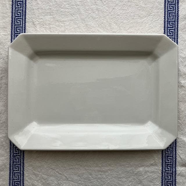 レア◆美品リュネヴィルオクトゴナルレクタングル皿＃ショワジールロワレリーフジアン