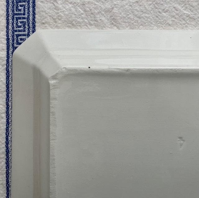 レア◆美品リュネヴィルオクトゴナルレクタングル皿＃ショワジールロワレリーフジアン