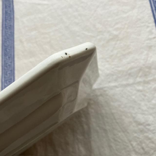 レア◆美品リュネヴィルオクトゴナルレクタングル皿＃ショワジールロワレリーフジアン