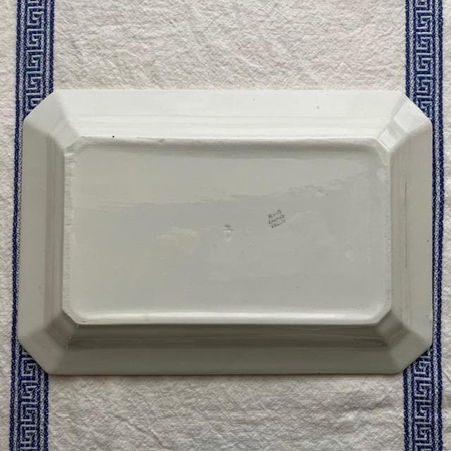 レア◆美品リュネヴィルオクトゴナルレクタングル皿＃ショワジールロワレリーフジアン