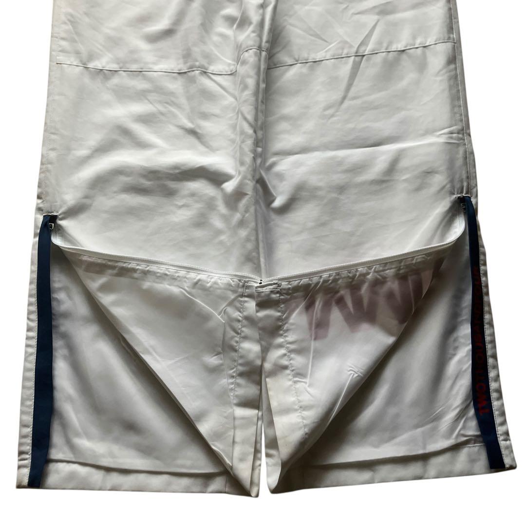 極太00s美品 OLD NIKE XLサイズ バギーナイロントラックパンツ 白