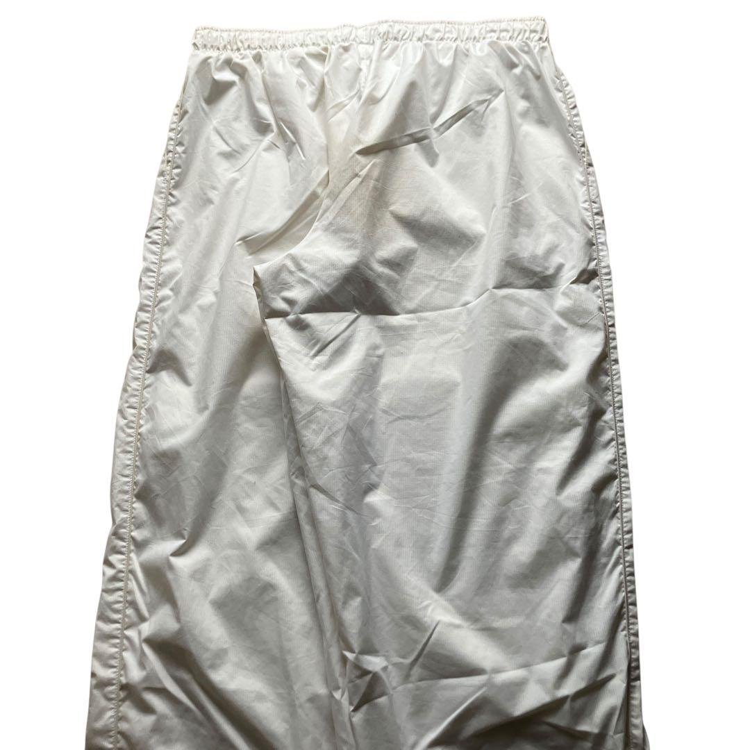 極太00s美品 OLD NIKE XLサイズ バギーナイロントラックパンツ 白