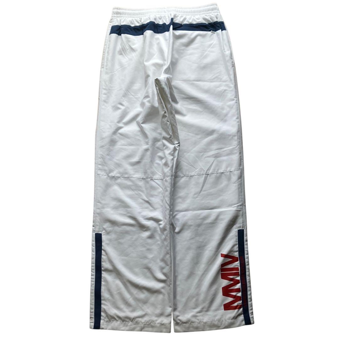 極太00s美品 OLD NIKE XLサイズ バギーナイロントラックパンツ 白